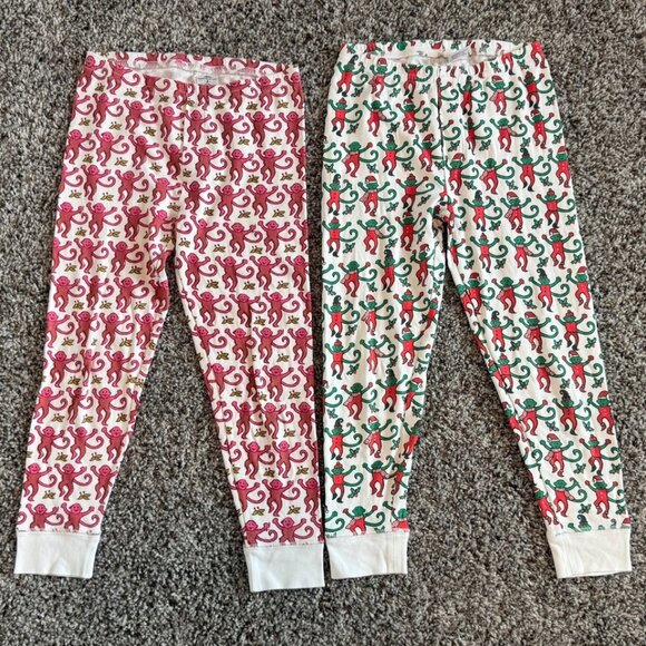 Roller Rabbit 100% Pima Cotton Set of 2 Monkey Mas Pajamas Pants Boy's Size 8 - Picture 1 of 7